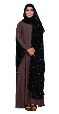 Light-Violet Embroidered Nida Burka 5