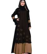 Beige Embroidered Nida Burka