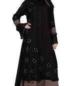 Light-Violet Embroidered Nida Burka