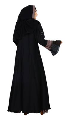 Light-Violet Embroidered Nida Burka 3
