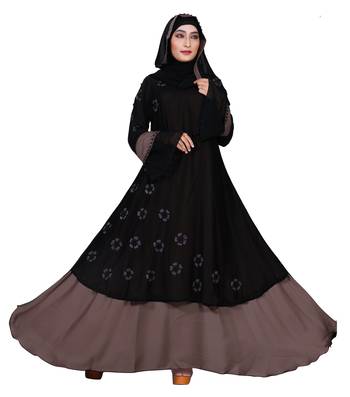 Light-Violet Embroidered Nida Burka 4
