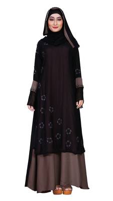 Light-Violet Embroidered Nida Burka 5