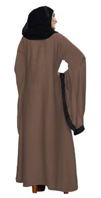 Violet Embroidered Nida Burka 3