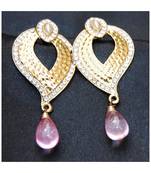 Pink Drop Dangler Earrings