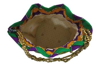 Cotton Printed Purple Handbag Ethnic Potli Bag 2
