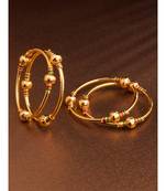 Designer Golden Ball Meenakari Work Bangle Set