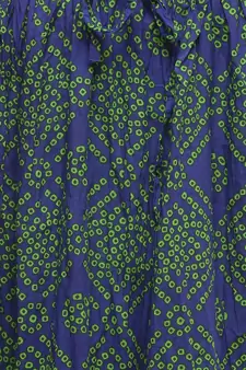 Blue Cotton Bandhej Print Skirt