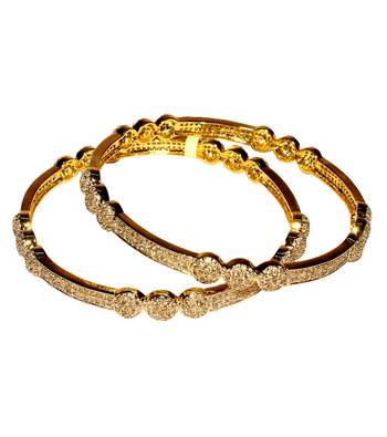 Elegant Bezel Studded Bangles 1