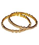 Elegant Bezel Studded Bangles