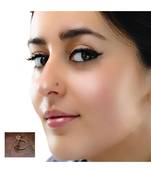 Designer diamond classic Golden nose pin or nose ring