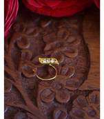 Designer diamond classic Golden nose pin or nose ring