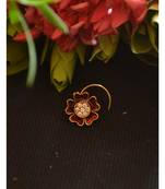 Designer diamond classic Golden nose pin or nose ring