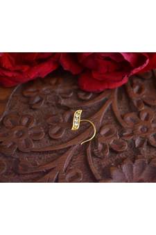 Designer diamond classic Golden nose pin or nose ring