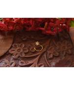Designer diamond classic Golden nose pin or nose ring