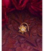 Designer diamond classic Golden nose pin or nose ring