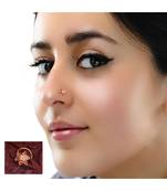 Designer diamond classic Golden nose pin or nose ring