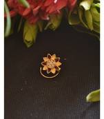 Designer diamond classic Golden nose pin or nose ring