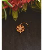 Designer diamond classic Golden nose pin or nose ring