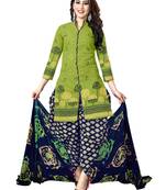 Green Printed Cotton Salwar