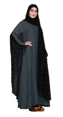 Blue Embroidered Nida Burka 2