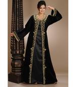 black velvet embroidered zari_work islamic-kaftans