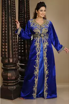 royal-blue velvet embroidered zari_work islamic-kaftans