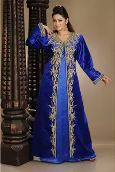 royal-blue velvet embroidered zari_work islamic-kaftans