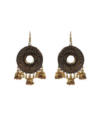 Deisigner Oxidised Fancy Earring 1