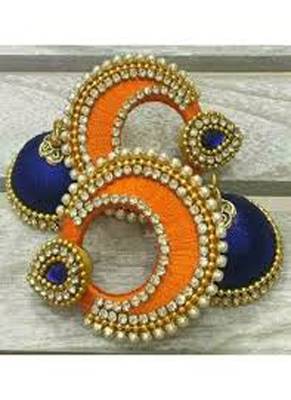 Orange earrings 1