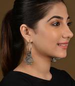 Silver Triple Jhumki Hoops