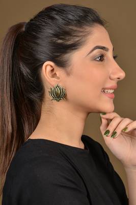 Gold Lotus Studs 1