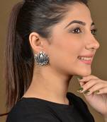 Silver Lotus Studs
