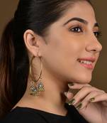 Gold Triple Jhumki Hoops