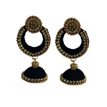 Black chandbali 1