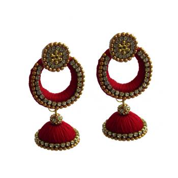 Red chandbali 1