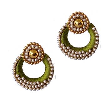 Green chandbali 1