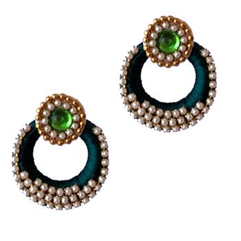 Green chandbali 1