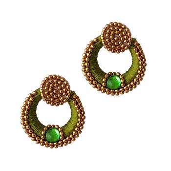 Green chandbali 1
