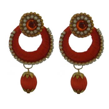 Orange chandbali 1