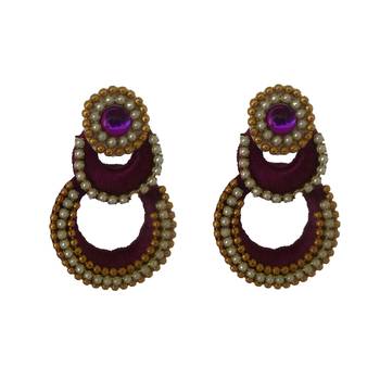 Purple chandbali 1