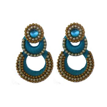 Blue chandbali 1