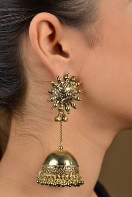 German Silver Long Jhumka 1