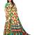 Beige Printed Art Silk Sarees With Blouse