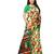 Beige Printed Art Silk Sarees With Blouse