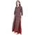 Tiny Paisley' Printed long Black Jacket with skirt