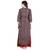 Tiny Paisley' Printed long Black Jacket with skirt