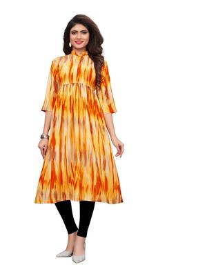 Multicolor Printed Viscose Ethnic-Kurtis 1