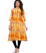 Multicolor Printed Viscose Ethnic-Kurtis
