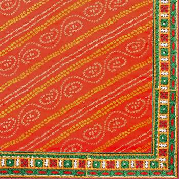 Multicolor embroidered georgette saree with blouse 4