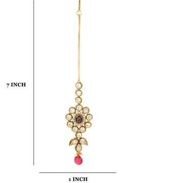 Gold Onyx Maang Tikka 2